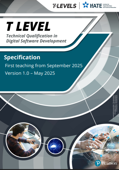 T Level Digital Software Development cover